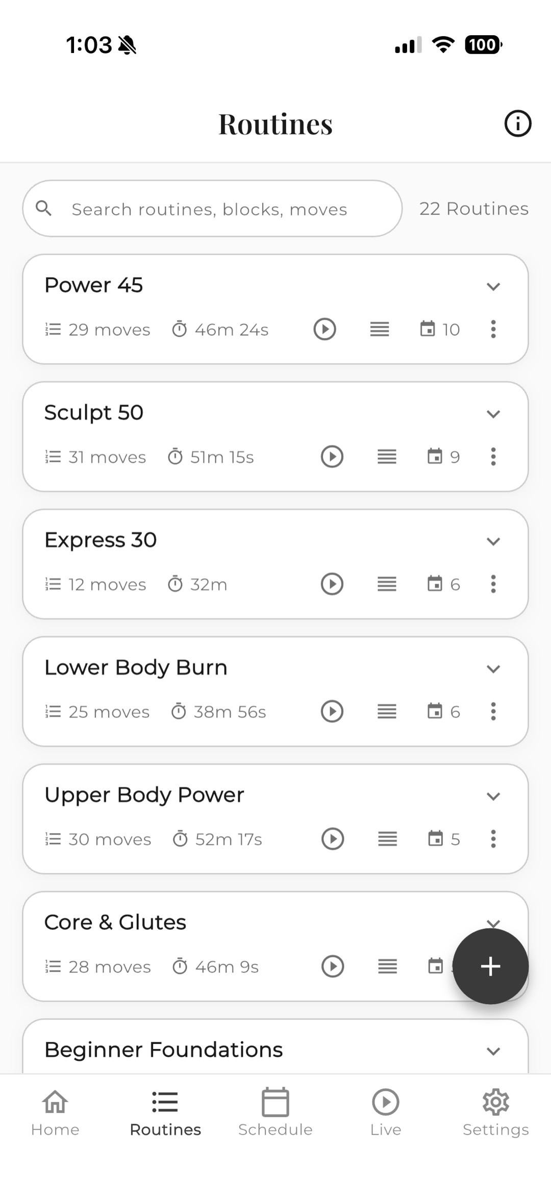 Routines library